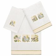 Linum Home Textiles Belinda Turkish Cotton 3 Piece Embellished Towel Set