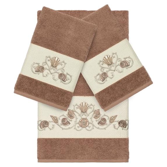 Linum Home Textiles Bella Embellished Turkish Cotton Towel Set