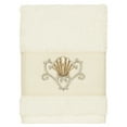 thumbnail image 1 of Linum Home Textiles Bella Embellished Washcloth Color: Cream Size: 4PC SET, 1 of 2