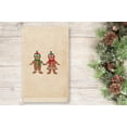 thumbnail image 1 of Linum Home Textiles Christmas Gingerbread Embroidered Luxury 100% Turkish Cotton Hand Towel, 1 of 3