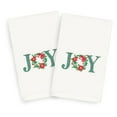 thumbnail image 1 of Linum Home Textiles Christmas Joy Embroidered Turkish Cotton Hand Towel - Set of 2, 1 of 7