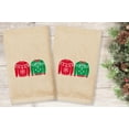 thumbnail image 1 of Linum Home Textiles Christmas Sweaters Embroidered Luxury 100% Turkish Cotton Hand Towels (Set of 2), 1 of 3