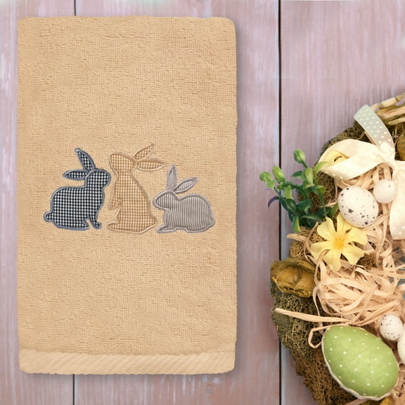 Linum Home Textiles Cotton Hand Towels, Sand Beige