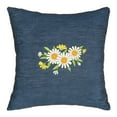 thumbnail image 1 of Linum Home Textiles Denim Decorative Square Pillow Cover 18" x 18", Daisy, 1 of 5