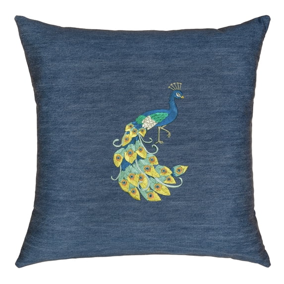 Linum Home Textiles Denim Decorative Square Pillow Cover 18" x 18", Penelope