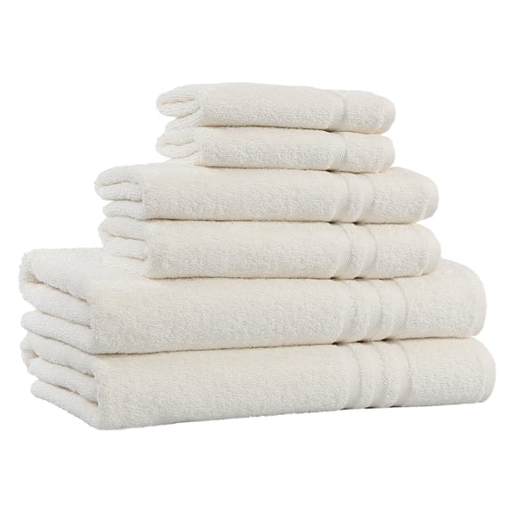 Linum Home Textiles DNZ05-6C Denzi 6 Piece Towel Set, Cream