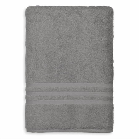 linum home textiles 100% turkish cotton denzi bath sheet, 1 piece, dark grey
