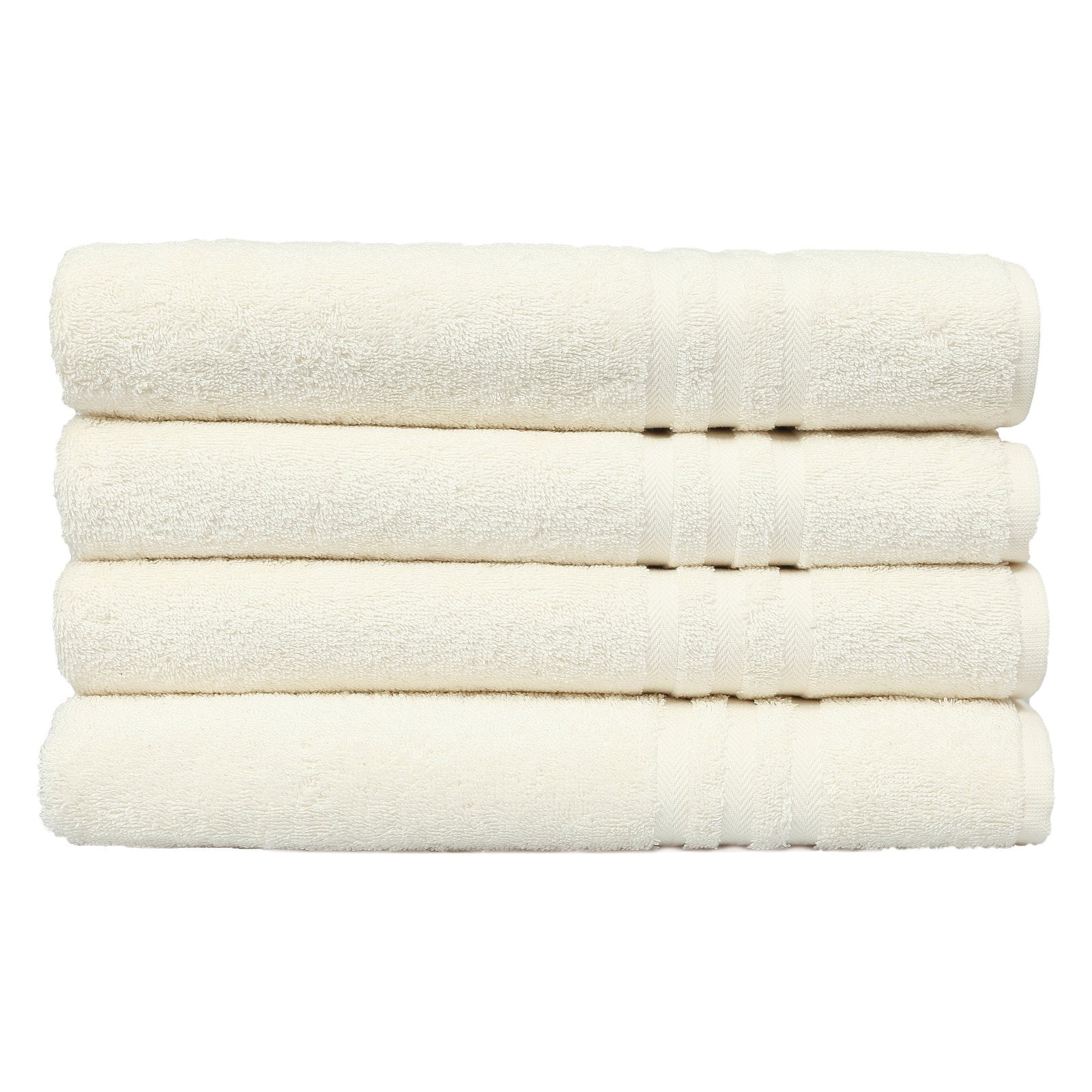 Superior Medallion Turkish Cotton 12-Piece Bathroom Towel Set, White/ Emberglow