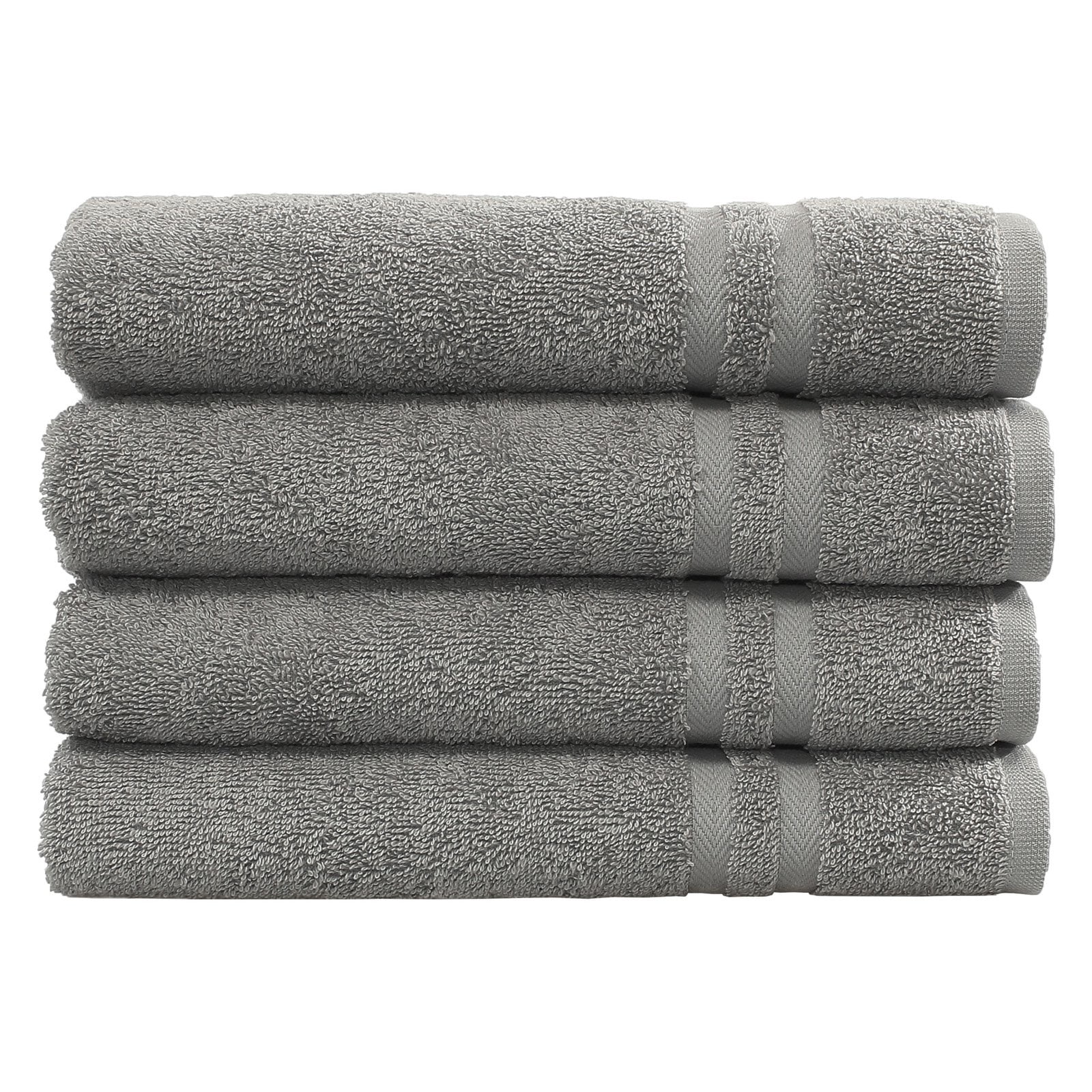 Set Of 2 Monogrammed Hand Towels Dark Gray/m - Linum Home Textiles
