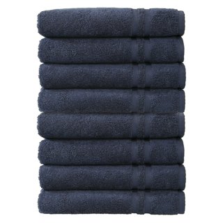 Alev Jacquard Bath/Hand Towels Set Blue - Linum Home Textiles