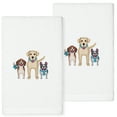 thumbnail image 1 of Linum Home Textiles Dogs - Embroidered Luxury 100% Turkish Cotton Hand Towels (Set of 2), 1 of 3
