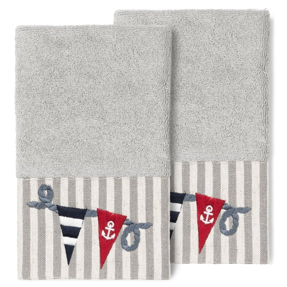 Linum Home Textiles Ethan Embellished Hand Towel