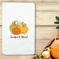 thumbnail image 1 of Linum Home Textiles Grateful & Blessed - Embroidered Luxury Turkish Cotton Hand Towel, White, 1 of 2