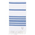 thumbnail image 1 of Authentic Hotel and Spa Authentic Pestemal Royal Blue Herringbone Monogrammed Turkish Cotton Bath and Beach Towel - N/A Blue - U, 1 of 5