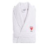 Linum Home Textiles "I Love You Mom" Embroidered Cotton Terry Bathrobe Color: Pink Heart Size: L/XL