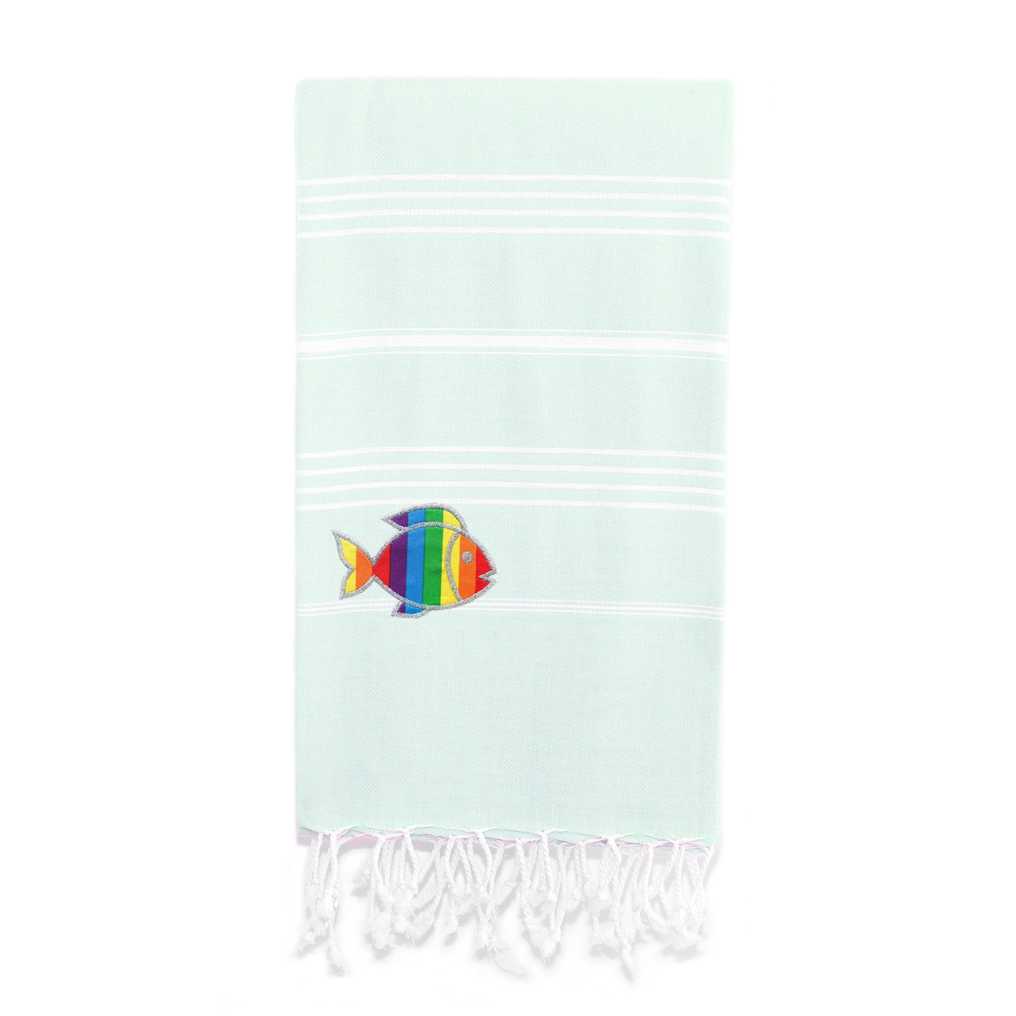 Linen Turkish Towel Pestemal Fish Pattern – Dervis Natural Textile