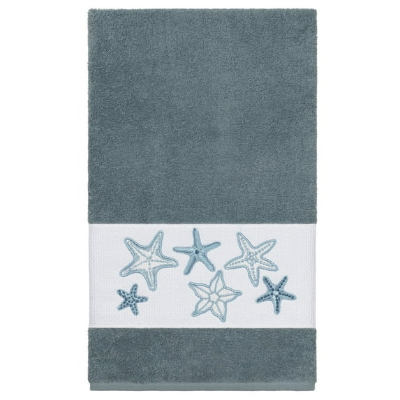 Linum Home Textiles Lydia Embellished Bath Towel Set Color: Teal Size: 2 PC SET