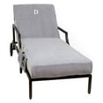 thumbnail image 1 of Linum Home Textiles Monogrammed Chaise Lounge Cover with Side Pockets, 1 of 11