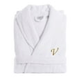 thumbnail image 1 of Linum Home Textiles Turkish Cotton Personalized Terry Bathrobe Color: V Size: L/XL, 1 of 4