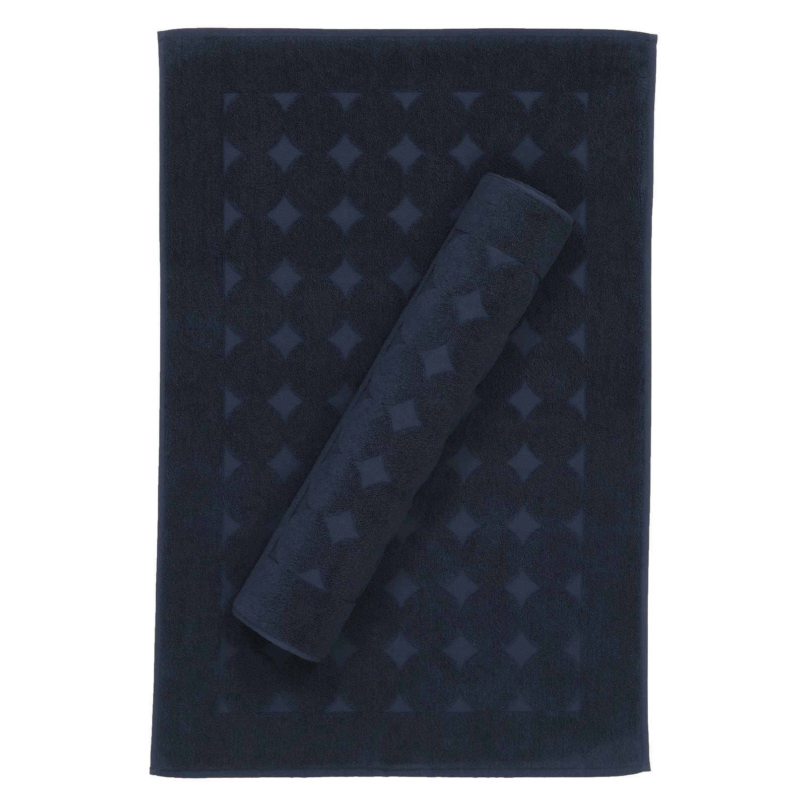 Linum Home Textiles Sinemis Turkish Cotton Circle Design Bath Mat