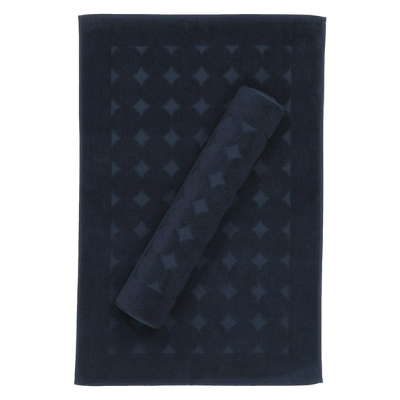 Linum Home Textiles Sinemis Turkish Cotton Circle Design Bath Mat