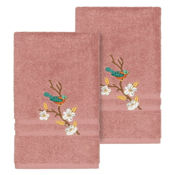 Linum Home Textiles Springtime Turkish Cotton Embellished Hand Towel