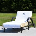 thumbnail image 1 of Authentic Hotel and Spa Turkish Cotton Monogrammed Towel Cover for Standard Size Chaise Lounge Chair White/A, 1 of 3
