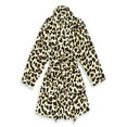 thumbnail image 1 of Linum Home Textiles Super Plush Leopard Print Bathrobe Color: Leopard Size: S/M, 1 of 5