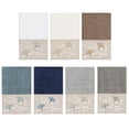 thumbnail image 1 of Linum Home Textiles Texture/Embroidery Turkish Cotton Bath Towel, 27" x 54", Blue, 1 of 3