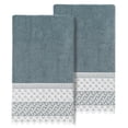 thumbnail image 1 of Linum Home Textiles Traditional/Contemporary 2 Pieces Cotton Bath Towel Set, Blue, 1 of 2