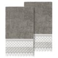 thumbnail image 1 of Linum Home Textiles Traditional/Contemporary 2 Pieces Cotton Bath Towel Set, Gray, 1 of 2
