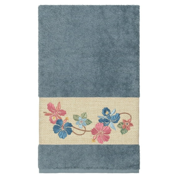 Linum Home Textiles Caroline Embellished Turkish Cotton Bath Towel