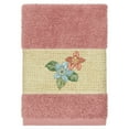 thumbnail image 1 of Linum Home Textiles Turkish Cotton Caroline Embellished Washcloth Set Color: Tea Rose Size: 4PC SET, 1 of 2