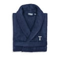thumbnail image 1 of Linum Home Textiles Turkish Cotton Personalized Unisex Terry Bathrobe Color: T Size: L/XL, 1 of 5