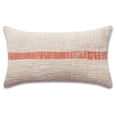thumbnail image 1 of PILLOWPIA Linus Striped Cotton Pillow Cover, Persimmon, 12''x 20'', Decorative Throw Pillow Case, 1 of 8