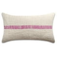 thumbnail image 1 of PILLOWPIA Linus Striped Cotton Pillow Cover, Orchid, 12''x 20'', Decorative Throw Pillow Case, 1 of 9