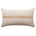 thumbnail image 1 of PILLOWPIA Linus Striped Cotton Pillow Cover, Dune, 12''x 20'', Decorative Throw Pillow Case, 1 of 8