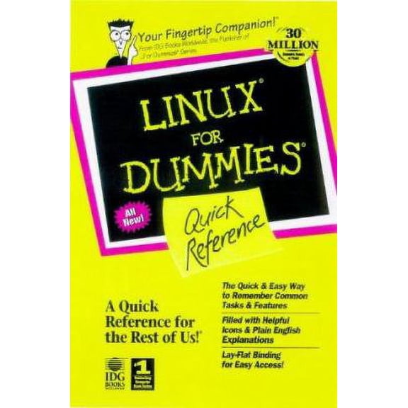Pre-Owned Linux for Dummies Quick Reference (Spiral-bound) 0764503022 9780764503023