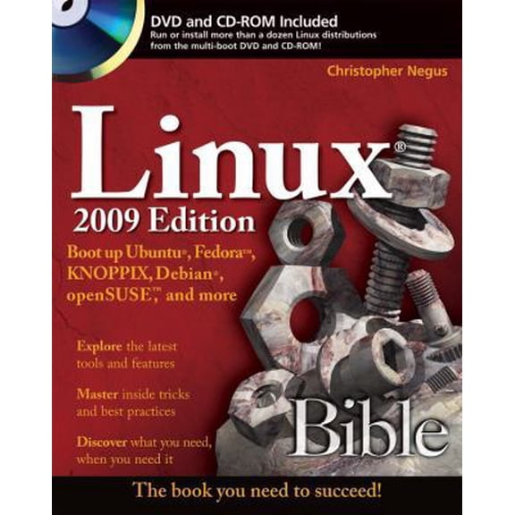 Pre-Owned Linux Bible 2009 Edition: Boot up Ubuntu, Fedora, KNOPPIX, Debian, openSUSE, and more (Paperback) 0470373679 9780470373675