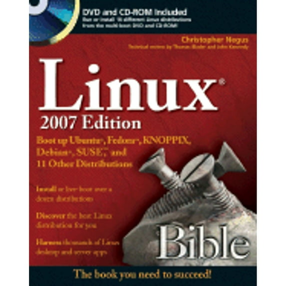 Pre-Owned Linux Bible 2007 Edition: Boot up Ubuntu, Fedora, KNOPPIX, Debian, SUSE, and 11 Other Distributions (Bible) (Paperback) 0470082798 9780470082799