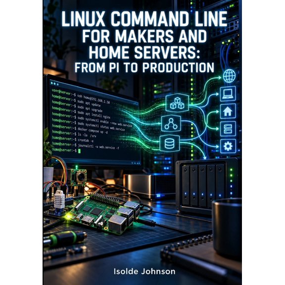 Linux Command Line for Makers and Home Servers: FROM PI TO PRODUCTION: Bash Scripting, Systemd Services, Docker CLI, SSH, (Paperback)
