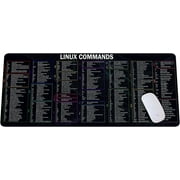 Linux Commands Long Mouse pad Linux Cheat Sheet Mouse Mat for Software Engineers Hackers and Programmers Software Mouse mat Computer mat Computer Accessories Gamer Mouse pad, Laptop Pad Mat QDH