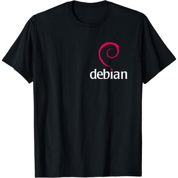 Linux Debian lovers tee Spiral Logo Open Source Os T-Shirt - Walmart.com