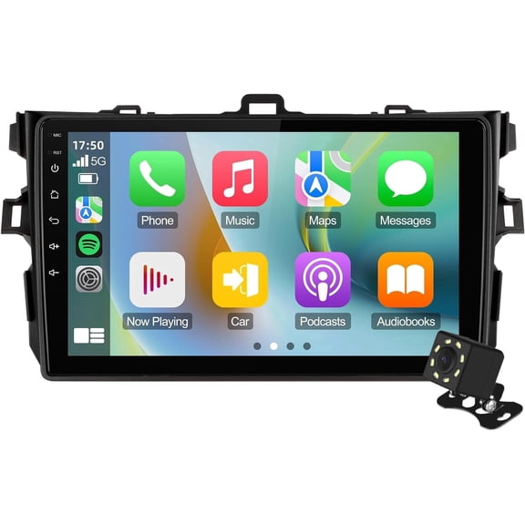 Linux 10.1 inches Car Stereo for Toyota Corolla 2009-2013 Car Radio with CarPlay & Android Auto Support Backup Camera Navi FM BT