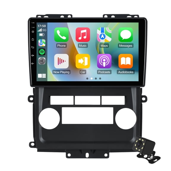 Linux Double Din Car Stereo for Nissan Frontier/Xterra 2009-2012 Car Radio with Carplay & Android Auto Support Backup Camera Navi FM BT