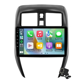 Linux Double Din Car Stereo for Nissan Versa Sedan 2015-2019 Car Radio with Carplay & Android Auto Support Backup Camera Navi FM BT