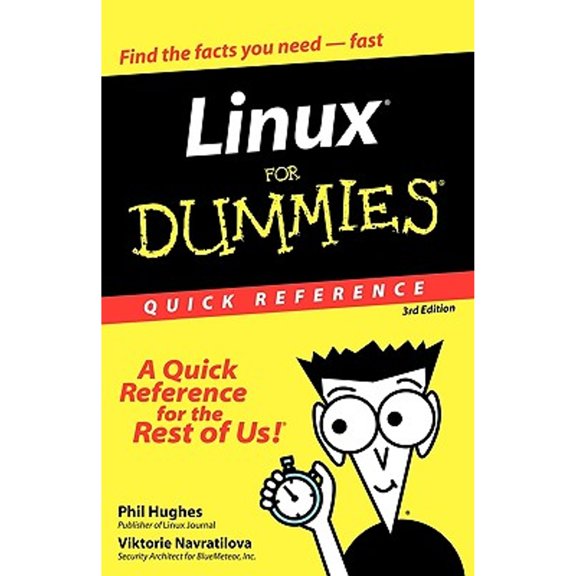 Pre-Owned Linux For Dummies Quick Ref 3e (Paperback) 0764507605 9780764507601