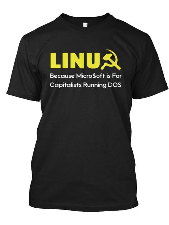 Linux For Human T-Shirt Made in the USA Size S to 5XL