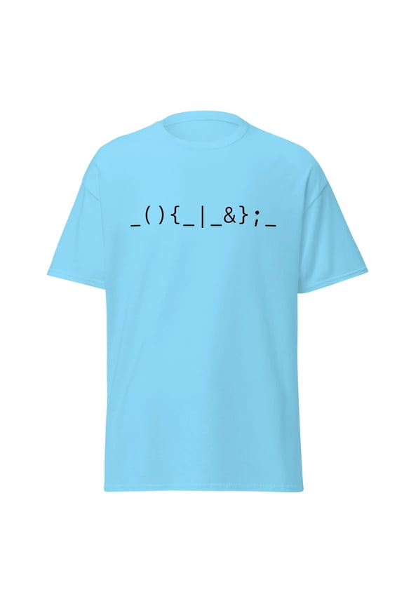 Linux Fork Bomb - White Unisex Classic T-shirt