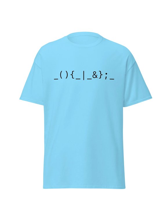 Linux Fork Bomb - White Unisex Classic T-shirt